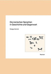 Cover of: Die iranischen Sprachen in Geschichte und Gegenwart by Rüdiger Schmitt