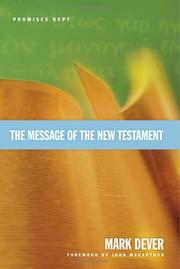 Cover of: The message of the New Testament: promises kept