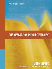 Cover of: The message of the Old Testament: promises made