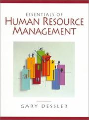 Cover of: Essentials of human resource management
