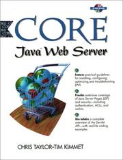 Cover of: Core Java Web Server by Chris Taylor