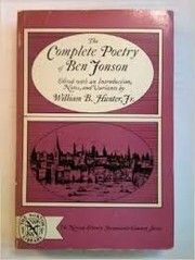 Cover of: The complete poetry of Ben Jonson