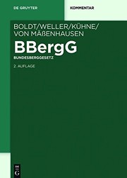 Cover of: Bbergg Bundesberggesetz: Kommentar (de Gruyter Kommentar) (German Edition)