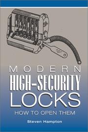 Cover of: Modern High-Security Locks: How to Open Them