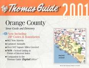 Cover of: Thomas Guide 2001 Orange County (Thomas Guide Orange County Street Guide & Directory)