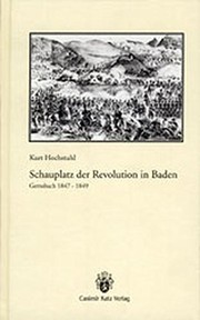 Cover of: Schauplatz der Revolution in Baden by Kurt Hochstuhl