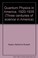 Cover of: Quantum physics in America, 1920-1935