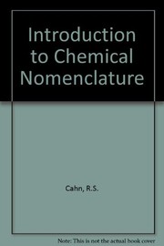 Cover of: An introduction to chemical nomenclature