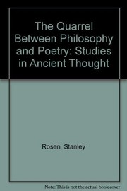 Cover of: The quarrel between philosophy and poetry by Rosen, Stanley