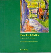 Cover of: Dora Koch-Stetter: Wege nach Ahrenshoop