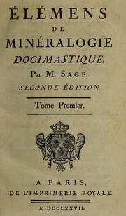 Cover of: Élémens de minéralogie docimastique