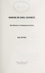 Cover of: Banking on small business | Gail Buyske