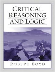 Cover of: Critical Reasoning and Logic