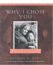 Cover of: Why I chose you by Gregory E. Lang