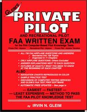 Cover of: Private Pilot FAA Written Exam