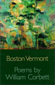 Cover of: Boston Vermont: poems