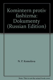 Cover of: Komintern protiv fashizma: dokumenty