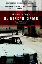 De Niro's game by Rawi Hage