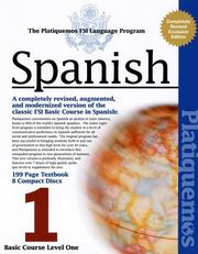 Cover of: Spanish FSI Basic Course Platiquemos Version Vol 1 (8 CD's and Book) by Foreign Service Institute