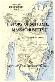 Cover of: History of Scituate Massachusetts by Samuel Deane