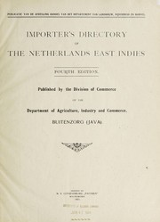 Importers directory of the Netherlands East Indies