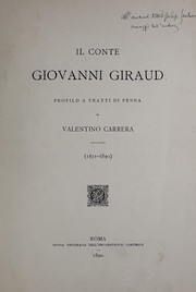 Il conte Giovanni Giraud by Valentino Carrera