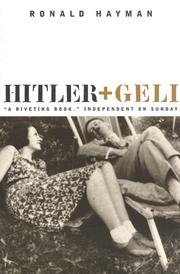 Cover of: Hitler and Geli by Ronald Hayman