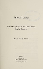 Cover of: Phone clones by Kiran Mirchandani