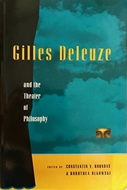 Cover of: Gilles Deleuze and the theater of philosophy | 