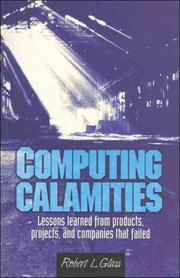 Cover of: Computing Calamities by Robert L. Glass, Robert L. Glass