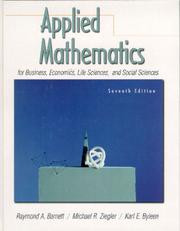 Cover of: Applied mathematics for business, economics, life sciences, and social sciences. by Raymond A. Barnett