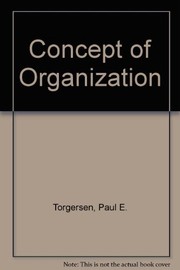 Cover of: Concept of Organization