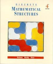 Cover of: Discrete Mathematical Structures (4th Edition) by Bernard Kolman, Robert C. Busby, Sharon Cutler Ross