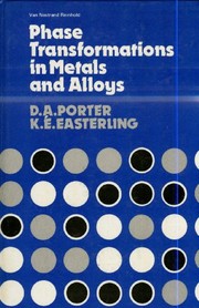 Cover of: Phase transformations in metals and alloys | David A. Porter
