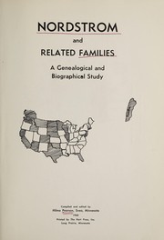 Cover of: Nordstrom and related families | Hilma Johnson Pearson