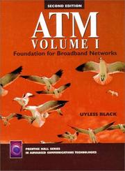 Cover of: ATM, Volume I by Uyless Black