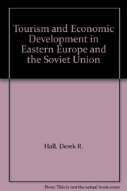 Cover of: Tourism and economic development in Eastern Europe and the Soviet Union | 