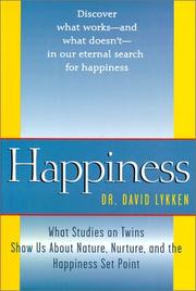 Cover of: Happiness by David Thoreson Lykken