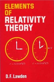 Cover of: Elements of relativity theory