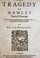 Cover of: The Tragedy of Hamlet