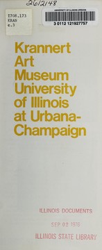 Cover of: Krannert Art Museum, University of Illinois at Urbana-Champaign | Krannert Art Museum
