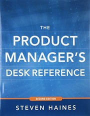 Cover of: The Product Manager's Desk Reference 2E by Steven Haines - undifferentiated