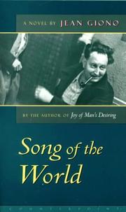 Cover of: The song of the world by Jean Giono