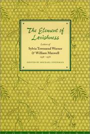 Cover of: The element of lavishness by Sylvia Townsend Warner