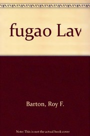 Cover of: Ifugao law. | R. F. Barton