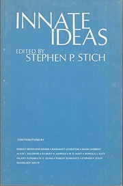 Cover of: Innate Ideas