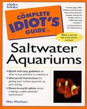 Cover of: Complete Idiot's Guide to Saltwater Aquariums by Mike Wickham