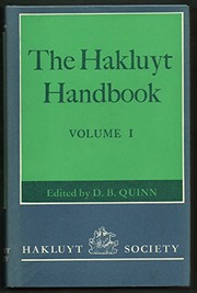 Hakluyt Handbook (Hakluyt Society, Second Series - Nos. 144 & 5) 2 vol set by David B. Quinn