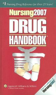 Cover of: Nursing Drug Handbook 2007 (27th Edition) by Springhouse