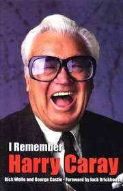 Cover of: I Remember Harry Caray